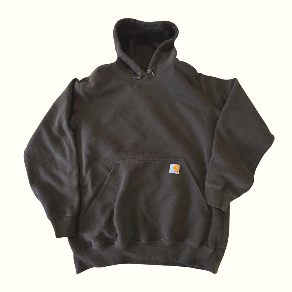 Carhartt Mens Hoodie Dark Brown K121 DKB Original Fit Medium